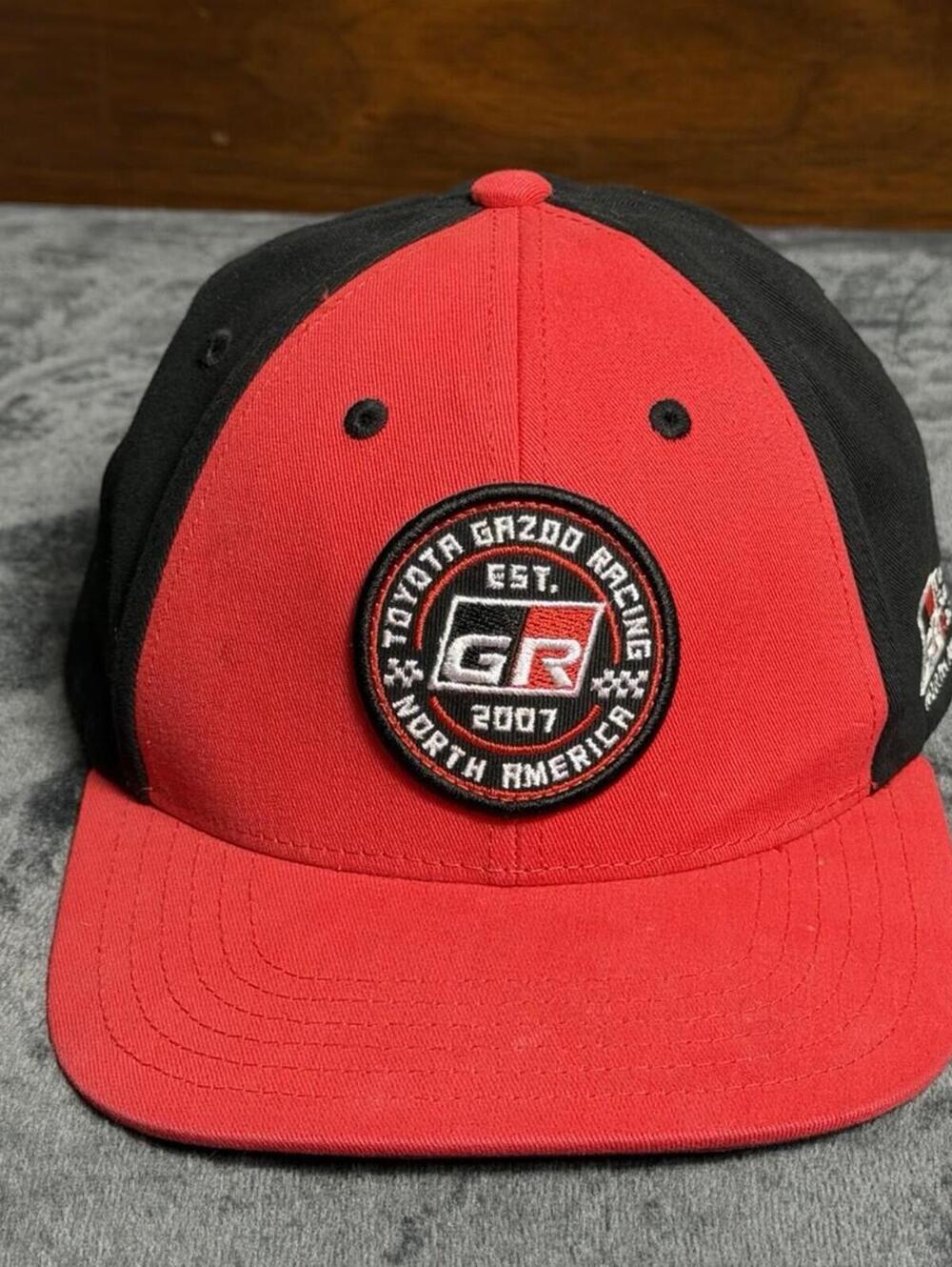 Toyota Gazoo Racing GR North America Hat Red Black Snapback Cap Motorsports Logo
